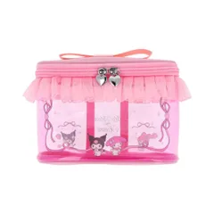 マイメロディ＆クロミ コスメポーチ バニティポーチ リボン サンリオ サンスター文具 小物入れ かわいい キャラクター グッズ