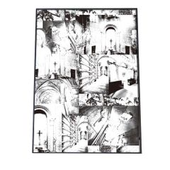 額装済み】M.C.エッシャー「滝（Waterfall）」アートポスター - メルカリ
