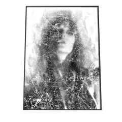 【A3サイズ（約30×42cm）】【pbg-poster-2131】女性 ウーマン アート 白黒 ポスター  ポスター フォト フレーム オシャレ アート モダン シンプル オシャレ お洒落  特大 大きい 小さい 縦