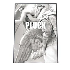 【A2サイズ（約42x59cm）】【pbg-poster-2148】白 男前 英字 モノトーン 翼 ウイング ポスター   ファッション ポスター アート モダン 絵 画   特大 大きい 小さい フォト 縦