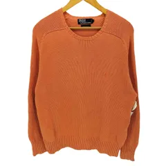 ポロバイラルフローレン Polo by RALPH LAUREN 90S 同色 ポニー刺繍 ラグラン コットン プルオーバー ニット メンズ import：L 