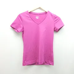 ◇ PUMA プーマ カジュアル シンプル スポーティー ワンポイント 半袖 Tシャツ サイズS ピンク レディース E  【1308290062715】