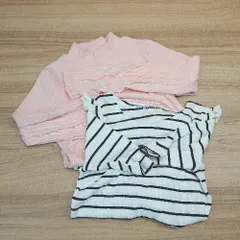 ◇ 《 one after another NICE CLAUP まとめ商品 2点セット サイズF ボーダー柄 ケーブル ニット レディース 》 E  【1308290061893】