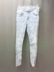 ◇ H＆M エイチアンドエム ウエストゴム ストレッチ ステッチ シンプル デニムパンツ サイズ36 ブルー レディース E  【1308290061879】