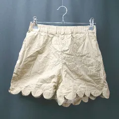 ◇ devirock デビロック ウエストゴム ストレッチ 薄手 シンプル ショートパンツ サイズ150 ブラウン レディース E  【1308290061862】