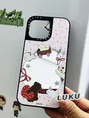 MagSafe対応 人気 可愛い 動物 甜心火车 iPhoneケース 鏡面 CASETiFY 耐衝撃 ケースティファイ スマホケース iPhone17/17Pro/16Pro/16/15/14/13/12 多機種対応