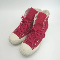 ◇ CONVERSE ALL STAR PLTS MS COLORS HI 5ck376 ハイカットスニーカー サイズ24.5 レッド レディース E  【1308290066218】