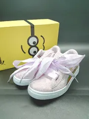 ◇ ◎ PUMA プーマ 366642 MINIONS SUEDE HT FLUFFY スニーカー サイズ20 ピンク レディース E  【1308290065815】