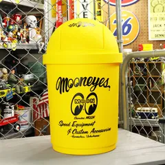 ムーンアイズ ゴミ箱 35リットル ふた付き おしゃれ スイング式 アメリカ アメリカン雑貨 MOONEYES イエロー