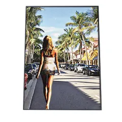 【B4サイズ（約25x36cm）】【pbg-poster-5073】女性 モノトーン 白黒 美人 ポスター ファッション ポスター アート モダン 絵 画   特大 大きい 小さい フォト 縦