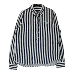 サイズ：1 PEARLY GATES パーリーゲイツ  長袖ポロシャツ ボタンダウン ストライプ柄 ブラック系 [240101595520] ゴルフウェア レディース ストスト