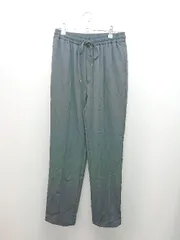 ◇ ROPE PICNIC ロペピクニック ウエストゴム センタープレス カジュアル スラックス サイズ40 ダークグレー レディース E  【1308290069943】