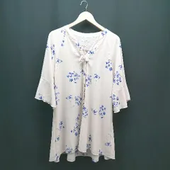 ◇ snidel スナイデル 花柄 薄手 透け感 七分袖 カーディガン サイズF ピンク レディース E  【1309040000681】