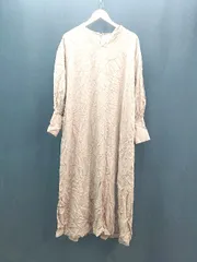 ◇ ◎ ●未使用● STYLEMIXER 無地 Vネック バックファスナー 長袖 ロング ワンピース サイズM ブラウン レディース E  【1309040002166】