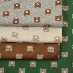 Bear's face ジャガードニット生地  スパッツ モンキーパンツ ネックウォーマー レッグウォーマー カーディガン 花柄 韓国 服地 布地 50cm単位