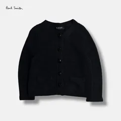 Paul Smith BLACK LABEL コットンニットカーディガン ブラック レディース XL