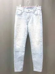 ◇ EDWIN エドウィン ストレッチ素材 ストレート ブランドロゴパッチ カジュアル デニムパンツ サイズS ブルー メンズ E  【1309040005273】