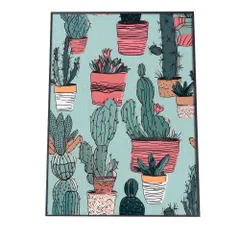 【A2サイズ（約42x59cm）】【si-poster-112】ポスター ボタニカル 花 フラワー 植物 ロハス 自然 グリーン サボテン カクタス インテリア おしゃれ アート モダン   特大 大きい 小さい 縦