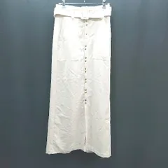 ◇ ◎ COCODEAL ココディール フロントボタン 綺麗め 大人 ロング タイト スカート サイズ2 ベージュ レディース E  【1309040006508】