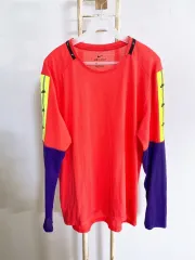 ヴィンテージ(L) NIKE メンズ ドライフィット 機能性 ラウンドネック 長袖Tシャツ