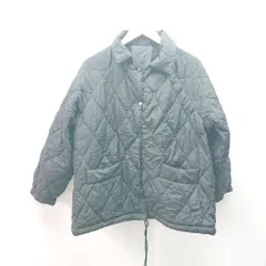 ◇ BURLESQUE フロントボタン キルティング 裏地ボア 長袖 ブルゾン サイズFREE ブラック レディース E  【1309040007109】