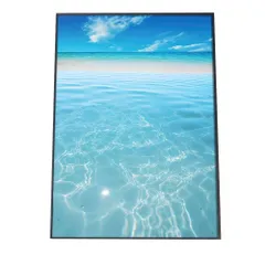 【B3サイズ（約36x51cm）】【si-poster-1207】ポスター サーフ系 海 ブルー さわやか 海岸 ヤシの木 空 インテリア おしゃれ ファッション フォト オシャレ モダン