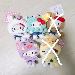 新品 編み帽子 ハローキティ ぬいぐるみ キーホルダー