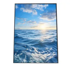 【A4サイズ（約21x30cm）】【si-poster-1220】ポスター サーフ系 海 ブルー さわやか 海岸 ヤシの木 空 インテリア おしゃれ ファッション フォト オシャレ モダン