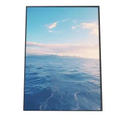 【A4サイズ（約21x30cm）】【si-poster-1221】ポスター サーフ系 海 ブルー さわやか 海岸 ヤシの木 空 インテリア おしゃれ ファッション フォト オシャレ モダン