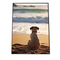 【A4サイズ（約21x30cm）】【si-poster-1231】ポスター サーフ系 海 ブルー さわやか 海岸 ヤシの木 空 インテリア おしゃれ ファッション フォト オシャレ モダン