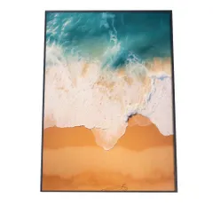 【A4サイズ（約21x30cm）】【si-poster-1240】ポスター サーフ系 海 ブルー さわやか 海岸 ヤシの木 空 インテリア おしゃれ ファッション フォト オシャレ モダン