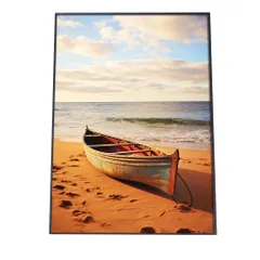 【A4サイズ（約21x30cm）】【si-poster-1267】ポスター サーフ系 海 ブルー さわやか 海岸 ヤシの木 空 インテリア おしゃれ ファッション フォト オシャレ モダン