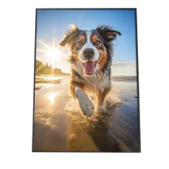 【A4サイズ（約21x30cm）】【si-poster-1274】ポスター サーフ系 海 ブルー さわやか 海岸 ヤシの木 空 インテリア おしゃれ ファッション フォト オシャレ モダン