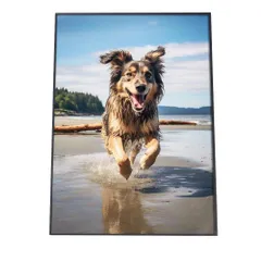 【A4サイズ（約21x30cm）】【si-poster-1275】ポスター サーフ系 海 ブルー さわやか 海岸 ヤシの木 空 インテリア おしゃれ ファッション フォト オシャレ モダン