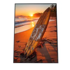 【A3サイズ（約30×42cm）】【si-poster-1281】ポスター サーフ系 海 ブルー さわやか 海岸 ヤシの木 空 インテリア おしゃれ ファッション フォト オシャレ モダン