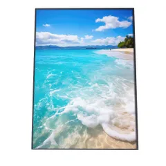 【B3サイズ（約36x51cm）】【si-poster-1283】ポスター サーフ系 海 ブルー さわやか 海岸 ヤシの木 空 インテリア おしゃれ ファッション フォト オシャレ モダン