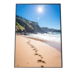 【B3サイズ（約36x51cm）】【si-poster-1284】ポスター サーフ系 海 ブルー さわやか 海岸 ヤシの木 空 インテリア おしゃれ ファッション フォト オシャレ モダン