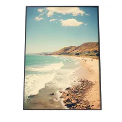 【A3サイズ（約30×42cm）】【si-poster-1295】ポスター サーフ系 海 ブルー さわやか 海岸 ヤシの木 空 インテリア おしゃれ ファッション フォト オシャレ モダン