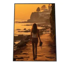 【A3サイズ（約30×42cm）】【si-poster-1298】ポスター サーフ系 海 ブルー さわやか 海岸 ヤシの木 空 インテリア おしゃれ ファッション フォト オシャレ モダン