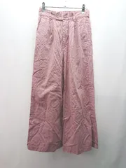 ◇ URBAN RESEARCH ITEMS フロントファスナー コットン100％ 大人カジュアル ワイドパンツ 表記なし ピンク レディース E  【1309040012615】のサムネイル