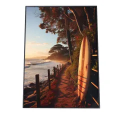 【A4サイズ（約21x30cm）】【si-poster-1335】コースタル インテリア 海のポスター オーシャン シーデザイン 海辺 インテリア おしゃれ 常夏 南国 部屋 サーフ系 サーフィン