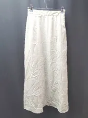 ◇ apres jour mignon バックウエストゴム ファスナー 裏地あり ロング フレア スカート サイズF グリーン レディース E  【1309040014572】