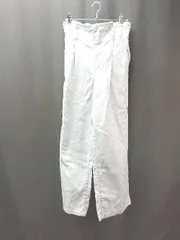 ◇ ノーブランド カジュアル ウエストゴム ウォッシュ加工 ワイド デニムパンツ サイズM ライトブルー レディース E  【1309040017832】のサムネイル