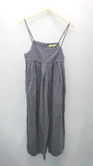 ◇ URBAN RESEARCH ROSSO バックジップ タックプリーツ オーバーオール サイズ36 ネイビー系 レディース （メンズ） E  【1309040019515】