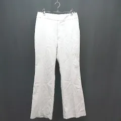 ◇ IENA センタープレス オフィスカジュアル きれいめ スラックス サイズ36 ライトグレー レディース E  【1309040021389】