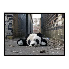 【B4サイズ（約25x36cm）】【si-poster-1473】パンダ panda アニマル ポスター 動物 可愛い イラスト 子供部屋 ポップ インテリア おしゃれ  プリントポスター フォト オシャレ アート モダン シンプル お洒落 特大 大きい