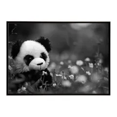 【B4サイズ（約25x36cm）】【si-poster-1477】パンダ panda アニマル ポスター 動物 可愛い イラスト 子供部屋 ポップ インテリア おしゃれ  プリントポスター フォト オシャレ アート モダン シンプル お洒落 特大 大きい