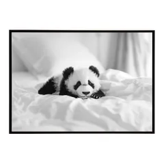 【B4サイズ（約25x36cm）】【si-poster-1478】パンダ panda アニマル ポスター 動物 可愛い イラスト 子供部屋 ポップ インテリア おしゃれ  プリントポスター フォト オシャレ アート モダン シンプル お洒落 特大 大きい