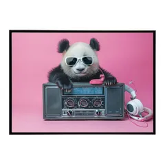 【B4サイズ（約25x36cm）】【si-poster-1483】パンダ panda アニマル ポスター 動物 可愛い イラスト 子供部屋 ポップ インテリア おしゃれ  プリントポスター フォト オシャレ アート モダン シンプル お洒落 特大 大きい