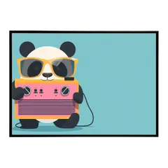 【A4サイズ（約21x30cm）】【si-poster-1485】パンダ panda アニマル ポスター 動物 可愛い イラスト 子供部屋 ポップ インテリア おしゃれ  プリントポスター フォト オシャレ アート モダン シンプル お洒落 特大 大きい